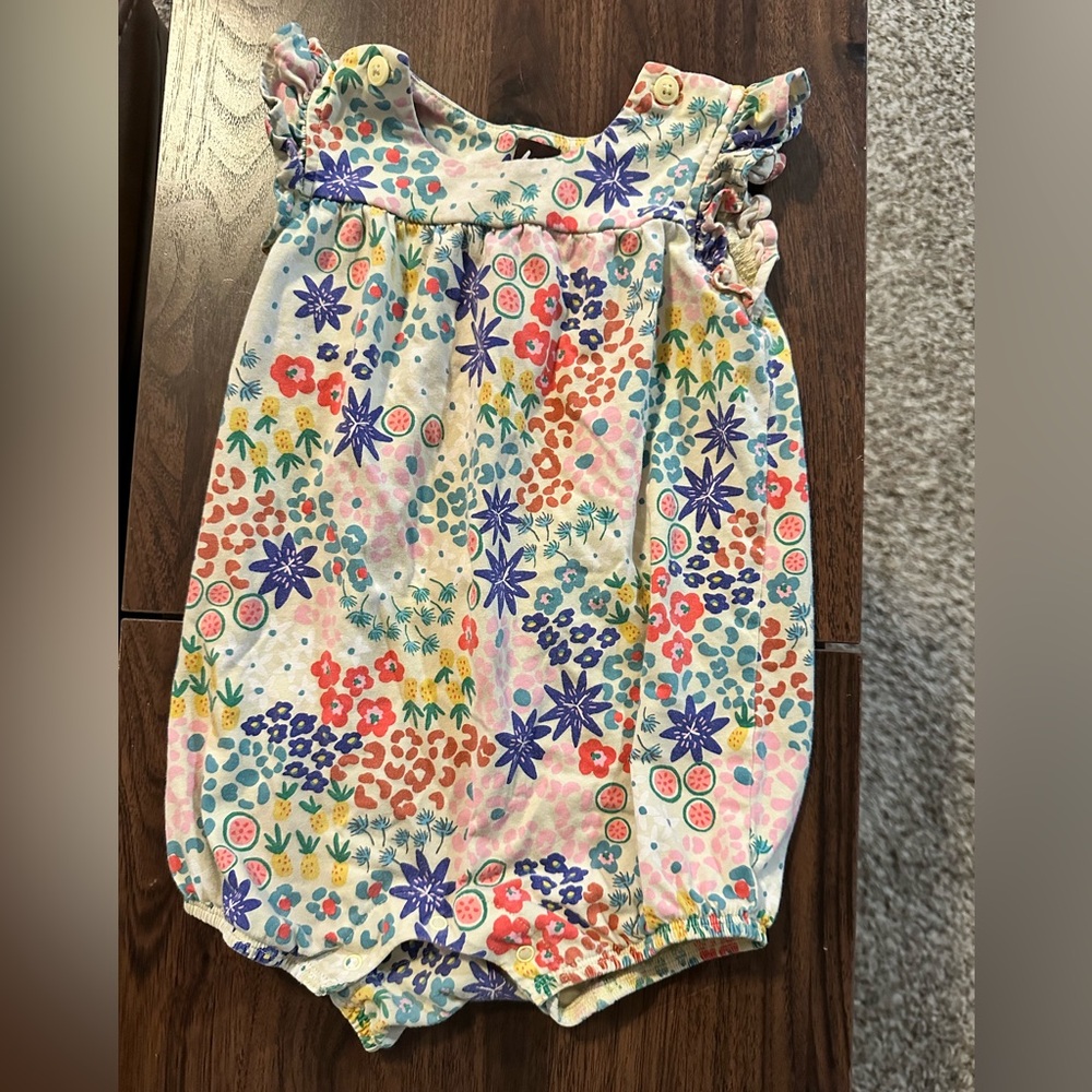 Tea Collection Colorful Floral Bodysuit